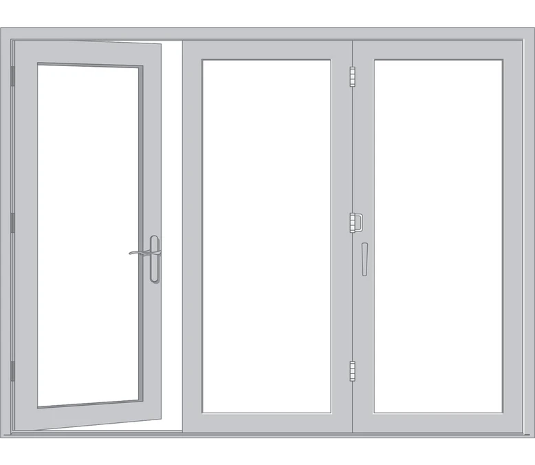 Dallas Pella Reserve Series Traditional Bifold Patio Door