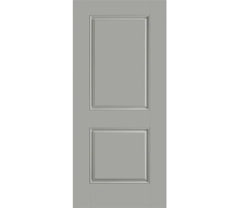 Dallas Two Panel Square Fiberglass Entry Door